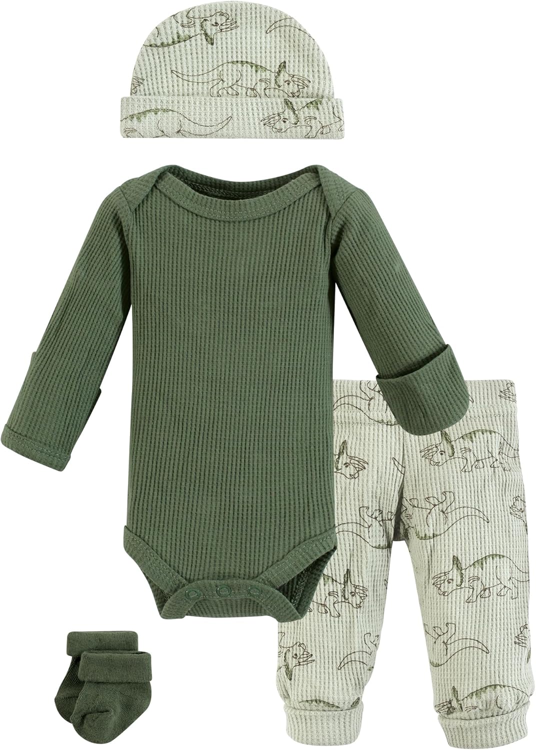 Hudson Baby Thermal Preemie Layette 4pc Perfect for Newborns