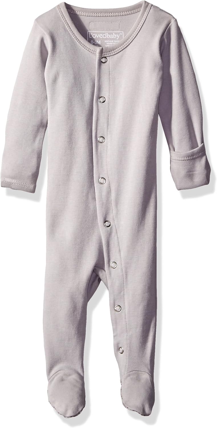 Lovedbaby Organic Baby-Girl Snap Footie