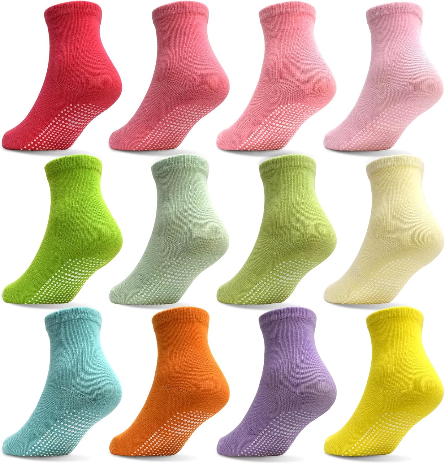 Tphon Toddler Girls Non-Slip Socks for 1-7 Years