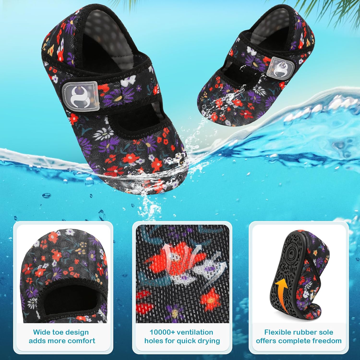 Scurtain Toddler Water Shoes