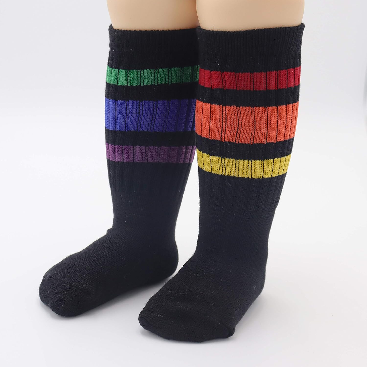 Xiyadun Unisex Toddler Child Cotton Knee High Socks 1-9 Years