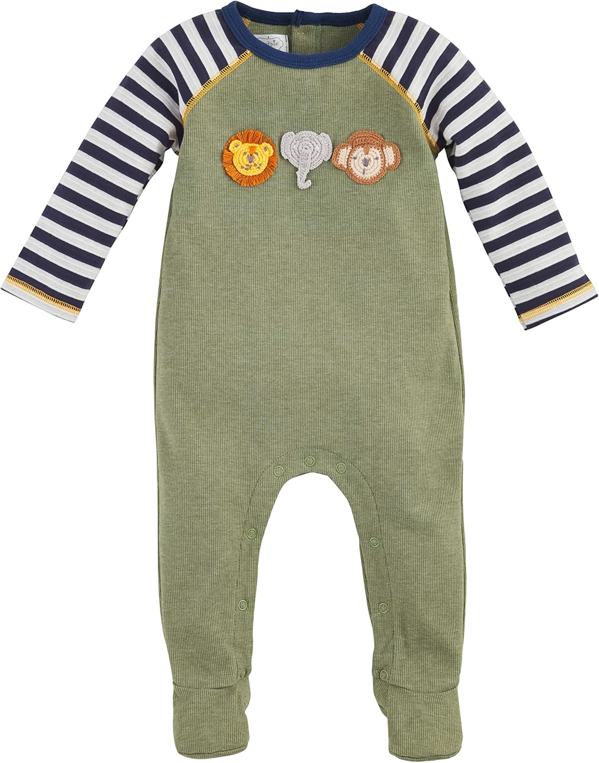Mud Pie Safari Crochet Baby Sleepwear Set