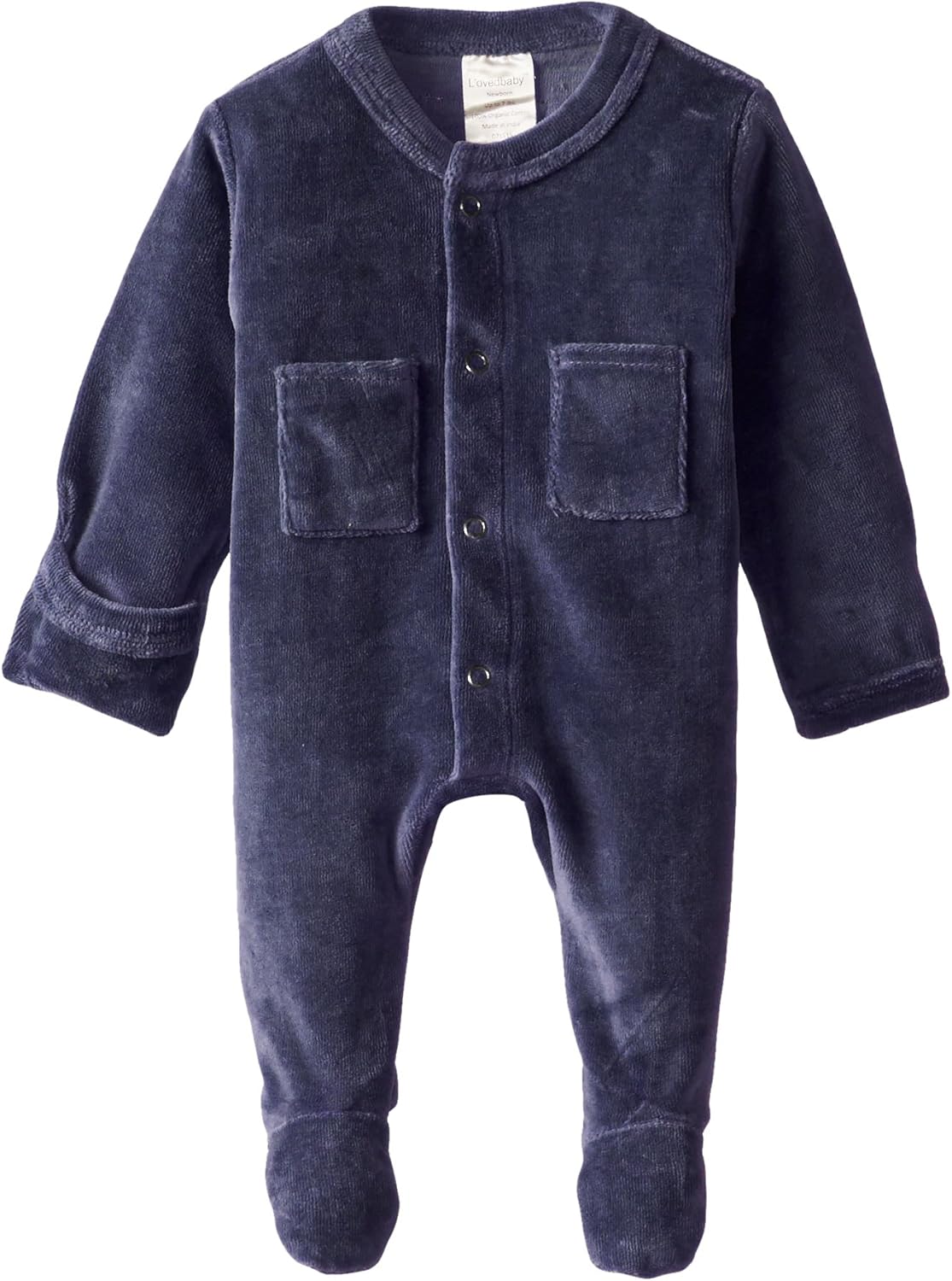 Organic Cotton Velour Overall Newborn-12 Months
