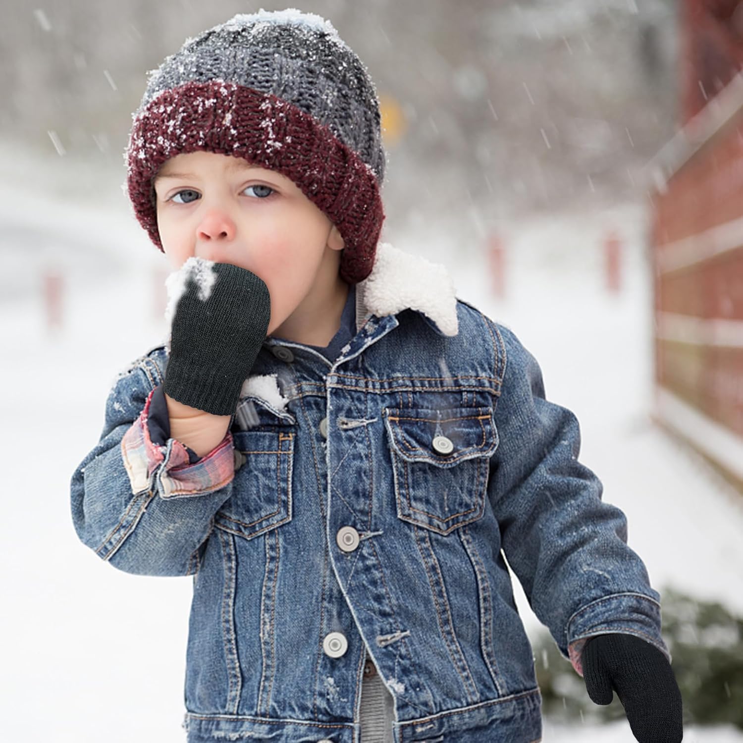 MENOLY toddler magic stretch mitten gloves