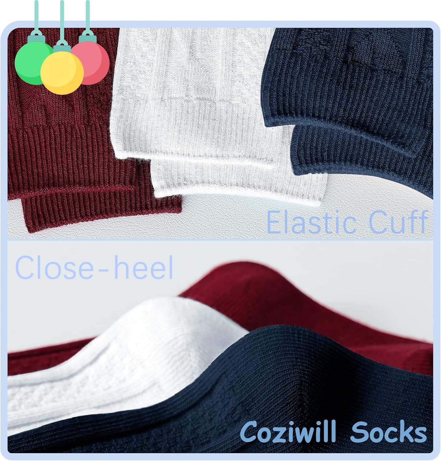 Coziwill Newborn Knee High Socks