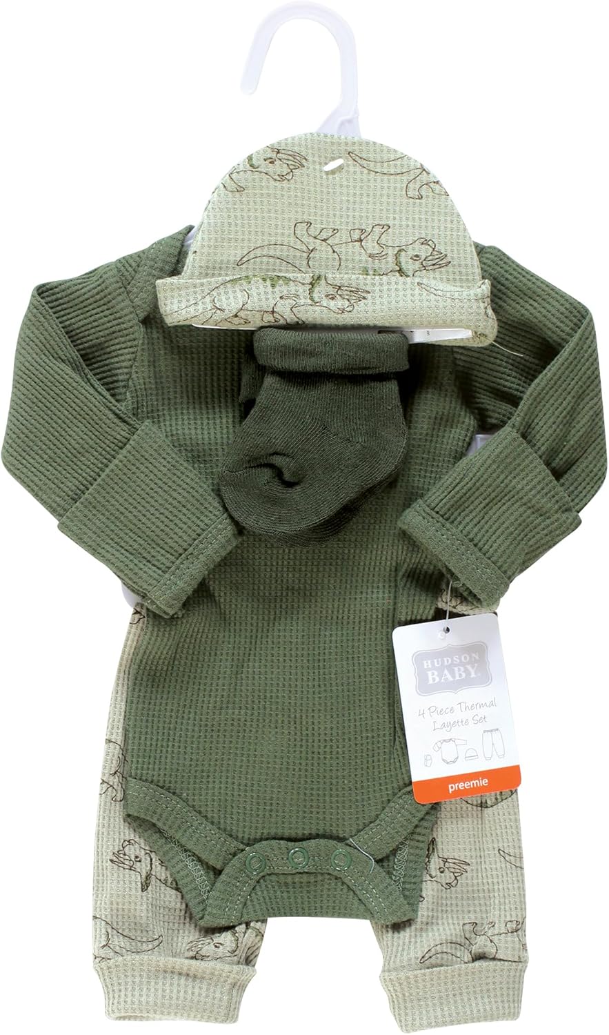 Hudson Baby Thermal Preemie Layette 4pc Perfect for Newborns