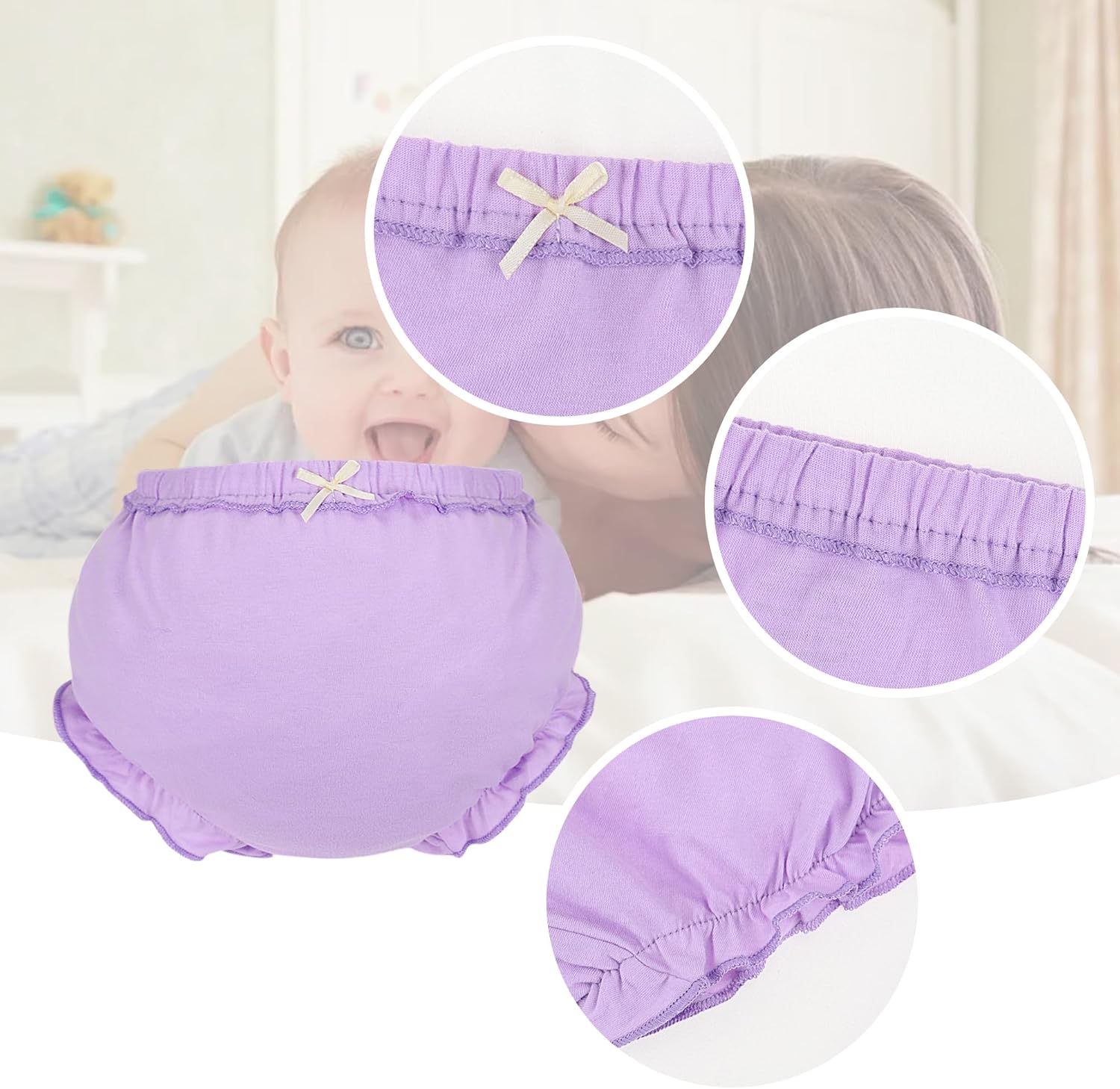 Billion Xin toddler girls 5-pack diaper covers