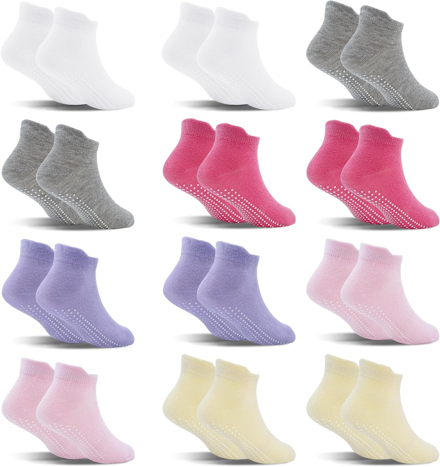 SkiBeaut Toddler Non-Slip Socks - Anti-Slip Easy to Wear