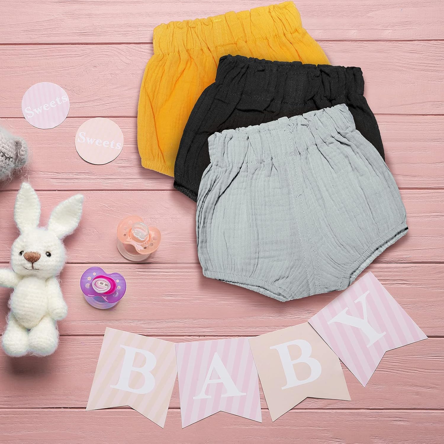 Sintege 5-Piece Baby Summer Shorts - Perfect Gift for Babies