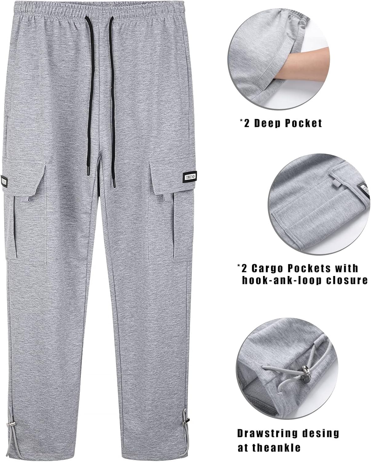 Mens Gympull Cargo sweatpants