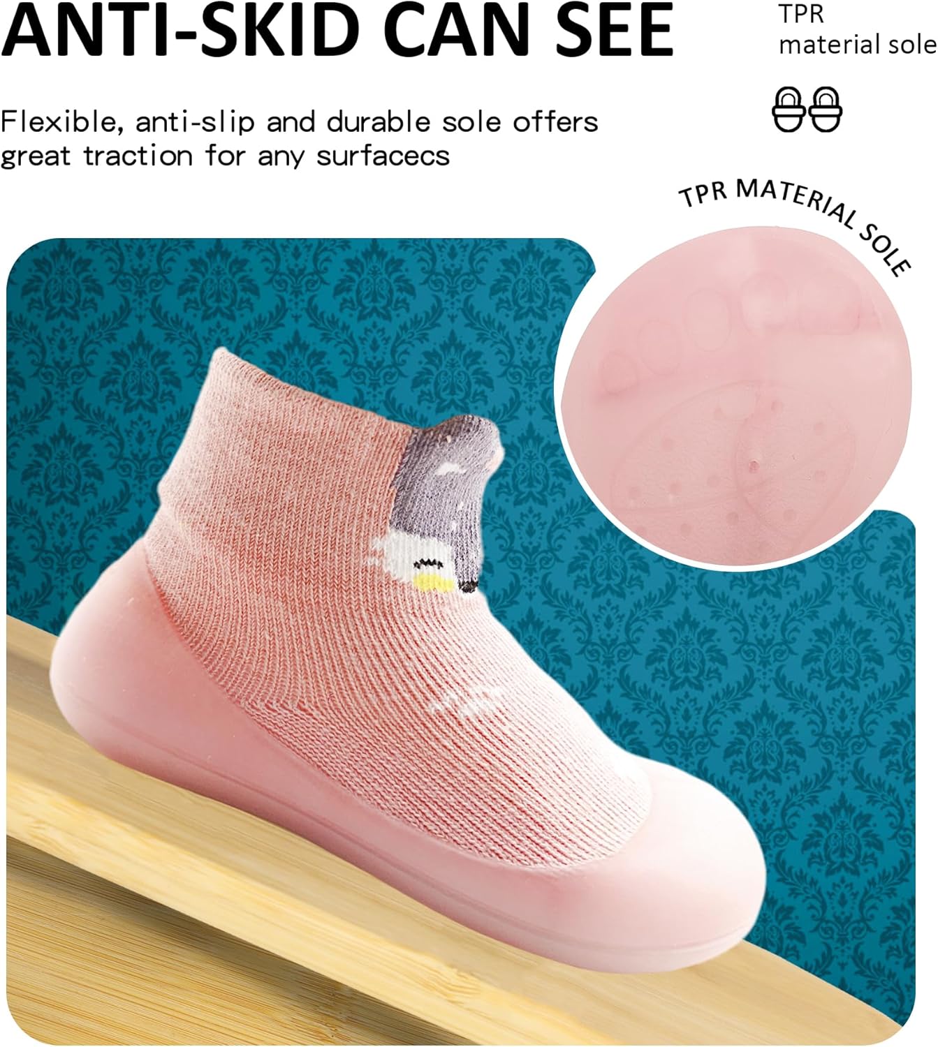 Baby Girls Soft Sock Shoes