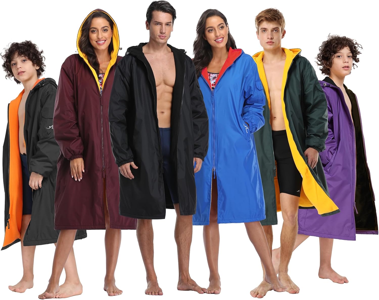Adoretex Unisex Swim Parka Warm Water-Resistant for Swimming More