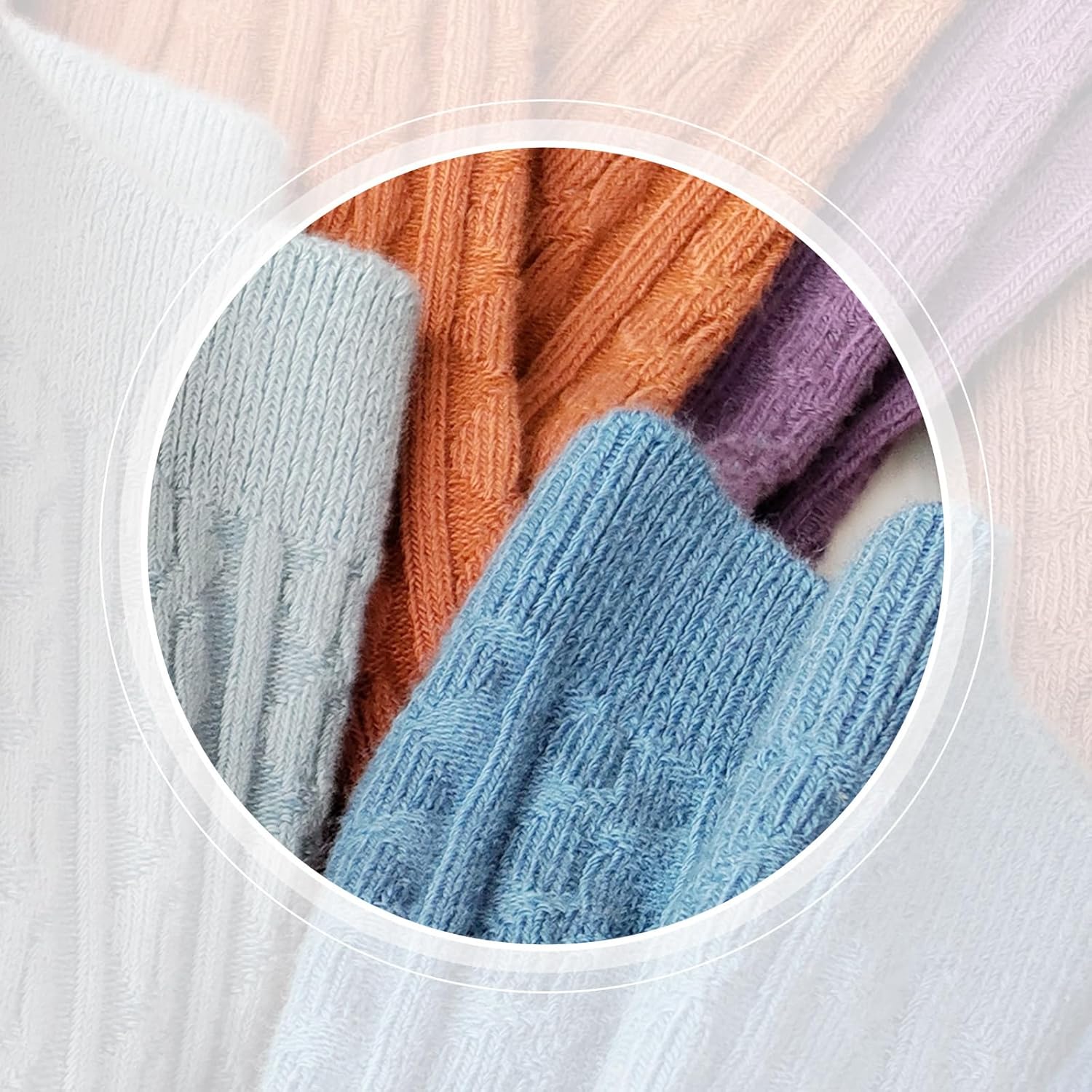 5 Pairs Cute Long Socks for ToddlerGirls