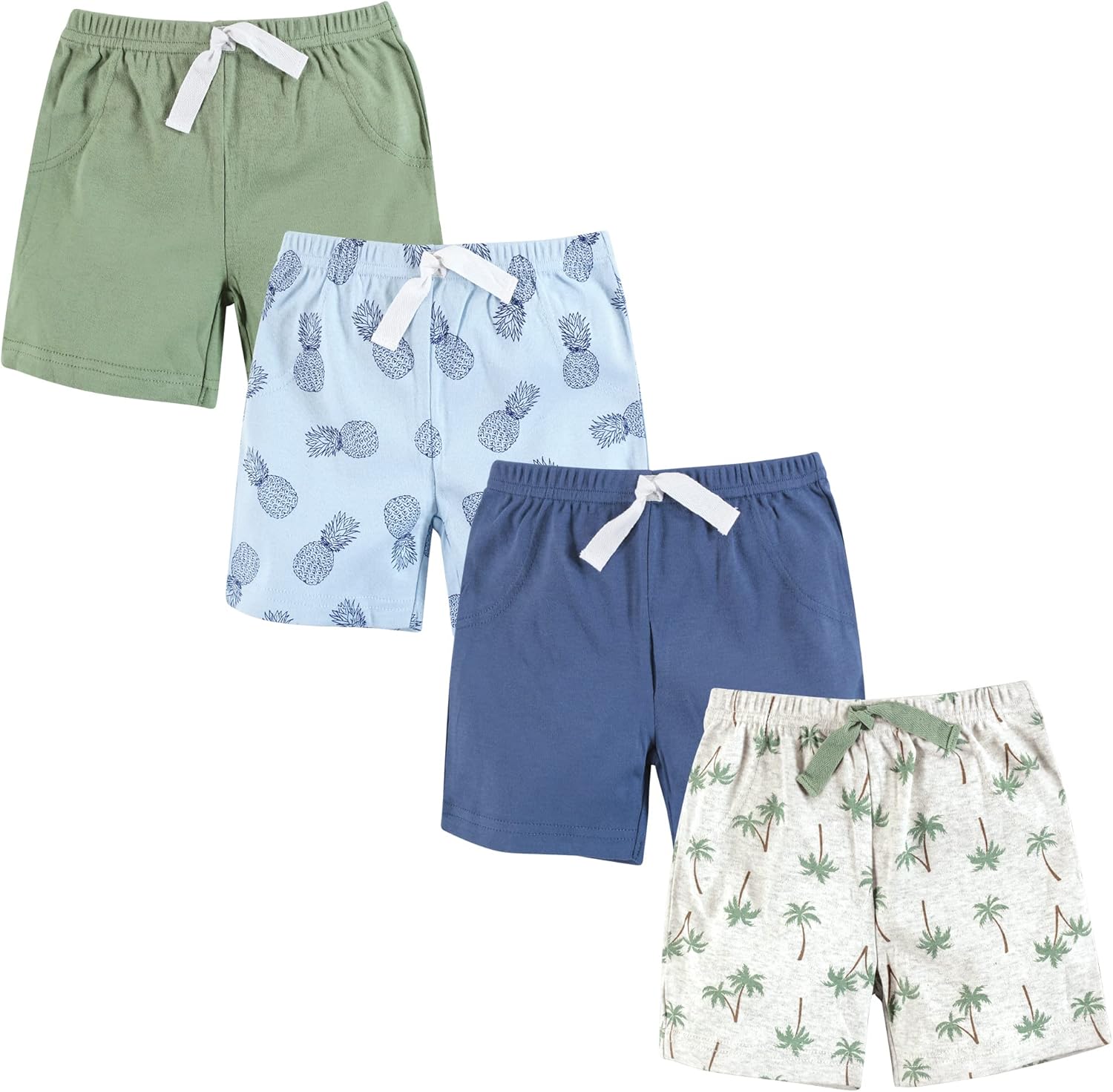 Stylish 4-Pack of Cotton Baby Shorts
