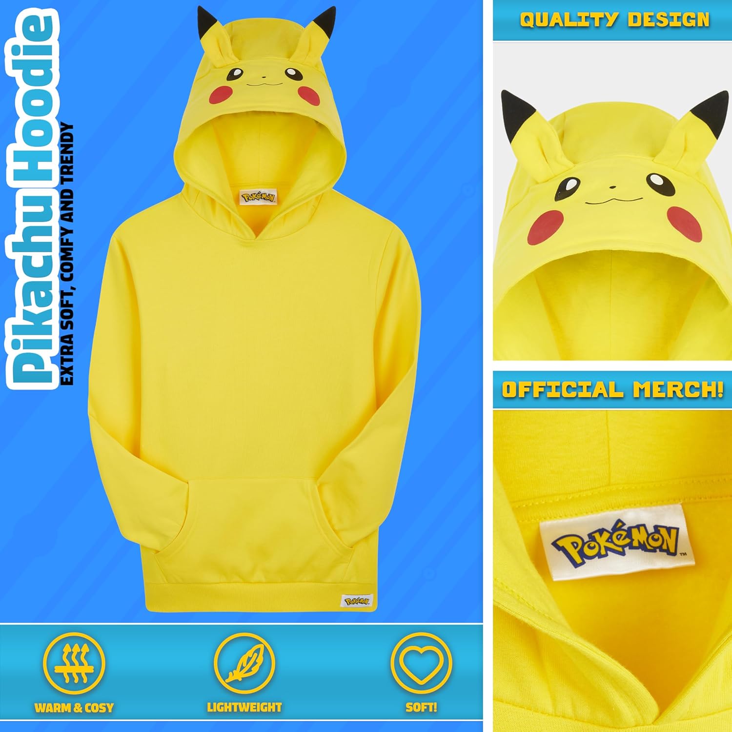Pokemon Hoodie for Boys Teens