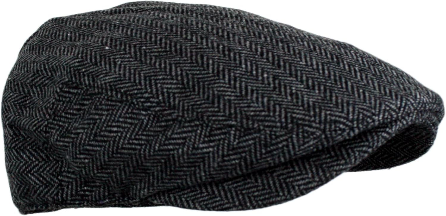 Classic Herringbone Ivy Newsboy Cap