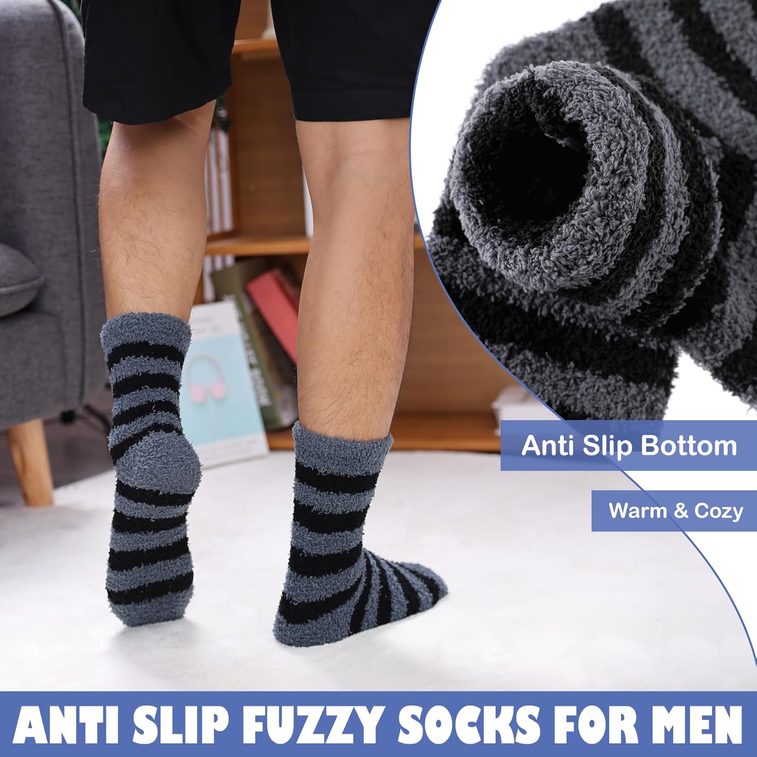 Cozy Fluffy Winter Socks for Men