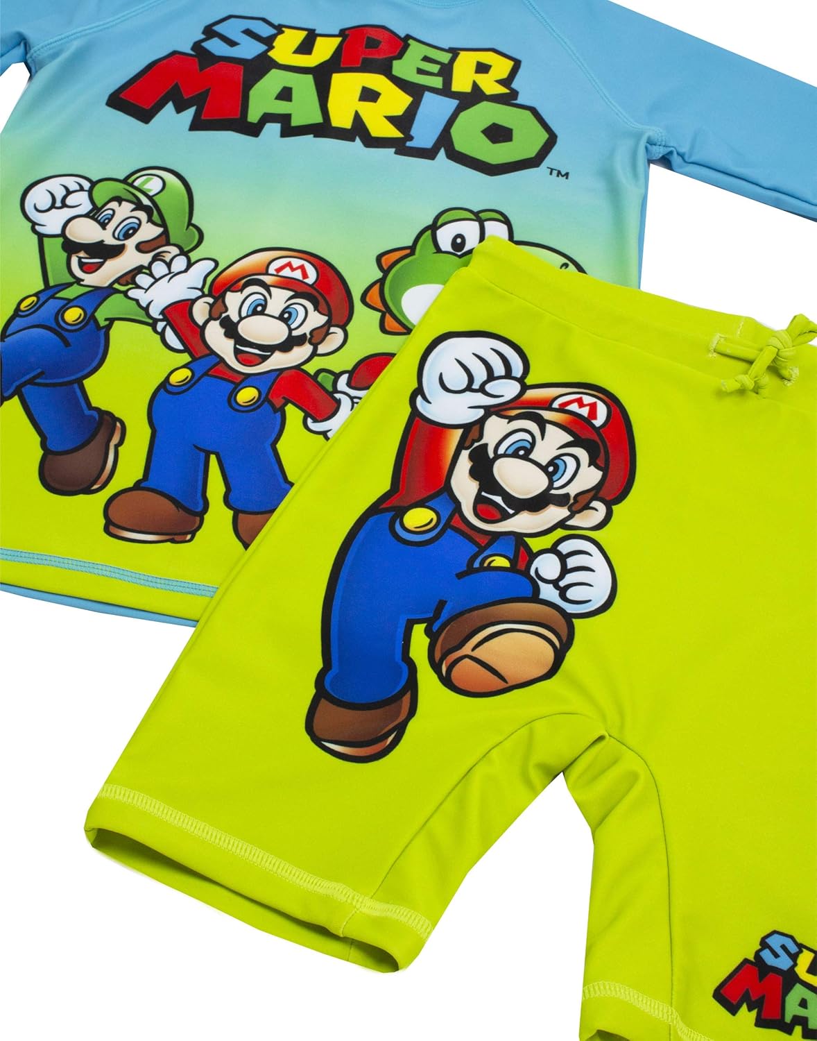 Two-Piece Boys Super Mario swimsuit UV50