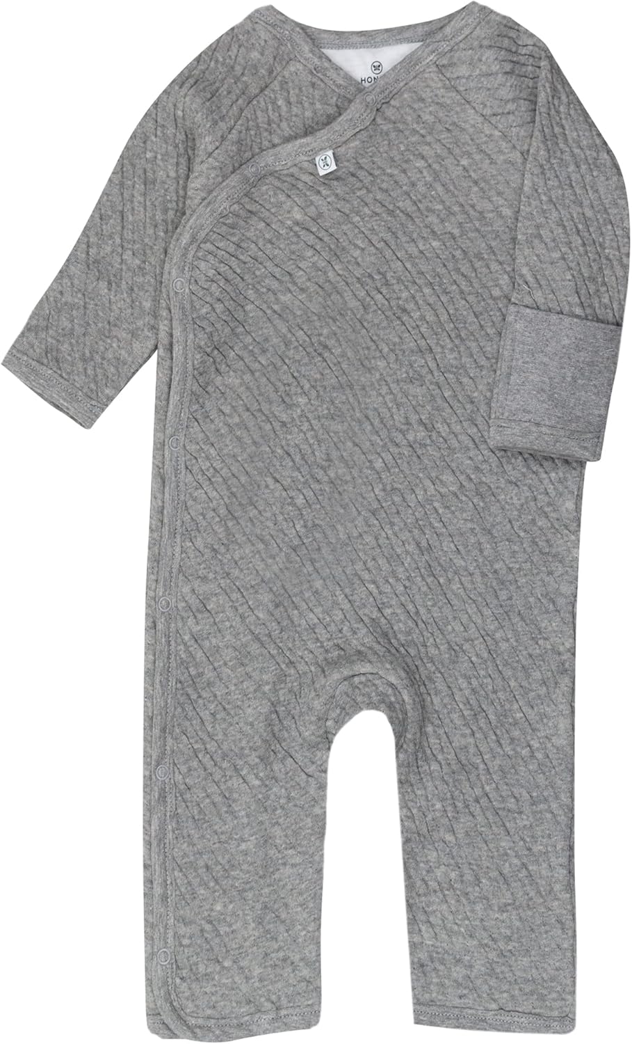 HonestBaby Organic Cotton Matelasse Kimono Coverall for Baby Girls 12 Months US