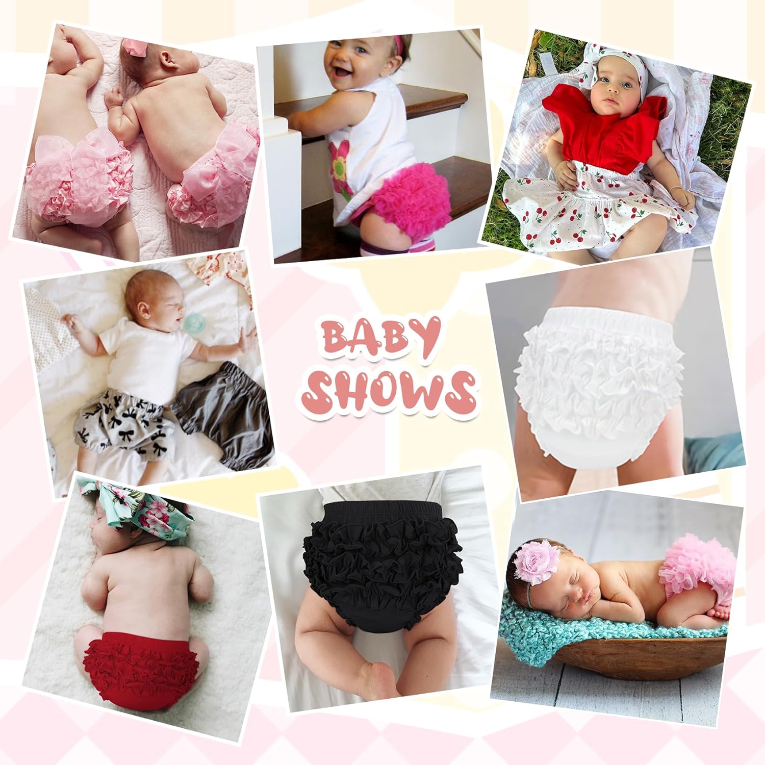 Cute Ruffle Diaper Covers for Toddler Girls