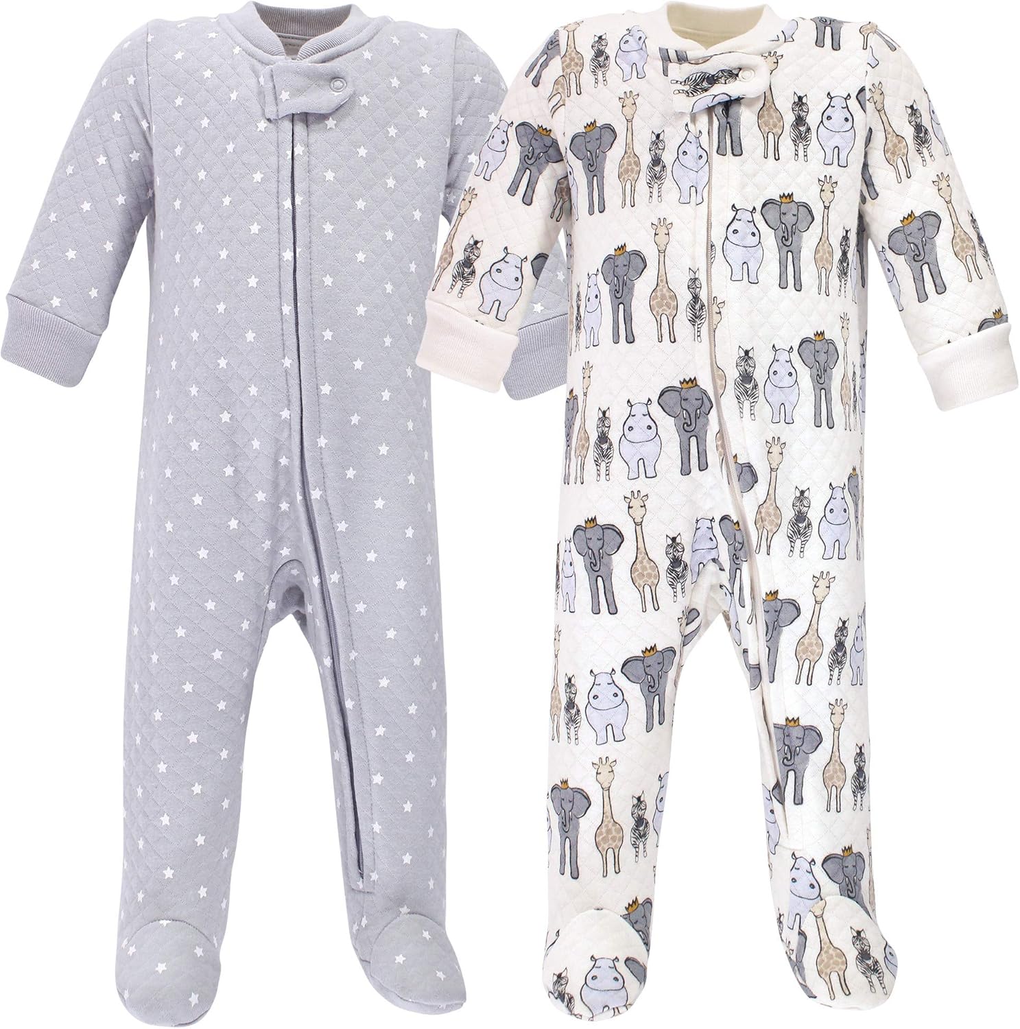 Hudson Baby Baby Girls Premium Quilted Zipper Sleep and Play Best Deal