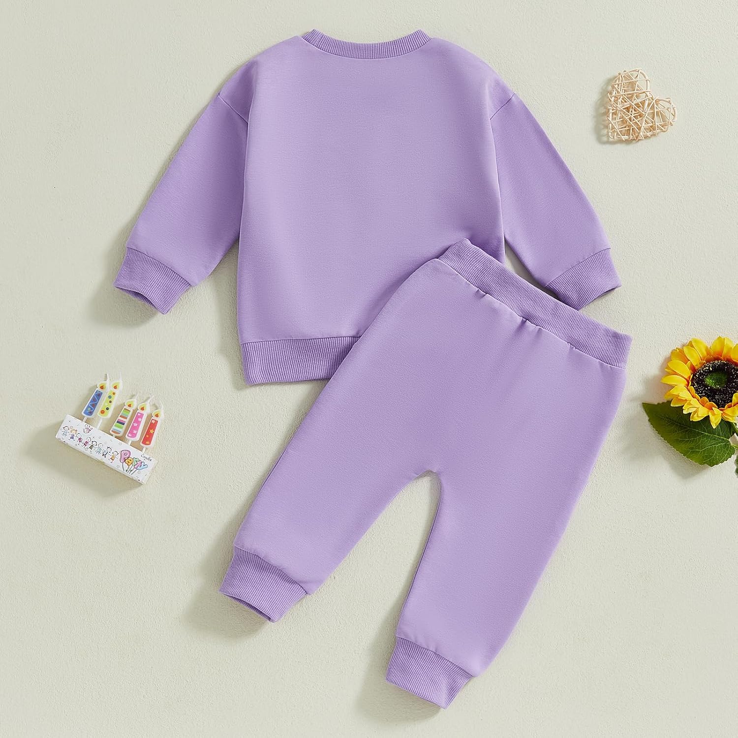 SAYOO Baby Girl Birthday Outfit Set Fall Princess 2Pcs