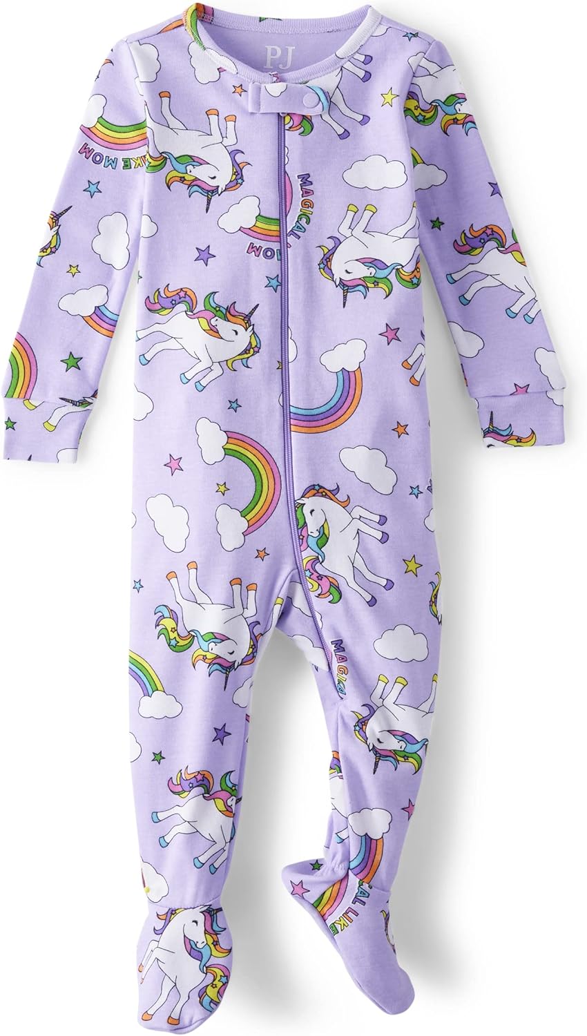 The Childrens Place Baby Girls Long Sleeve Pajamas