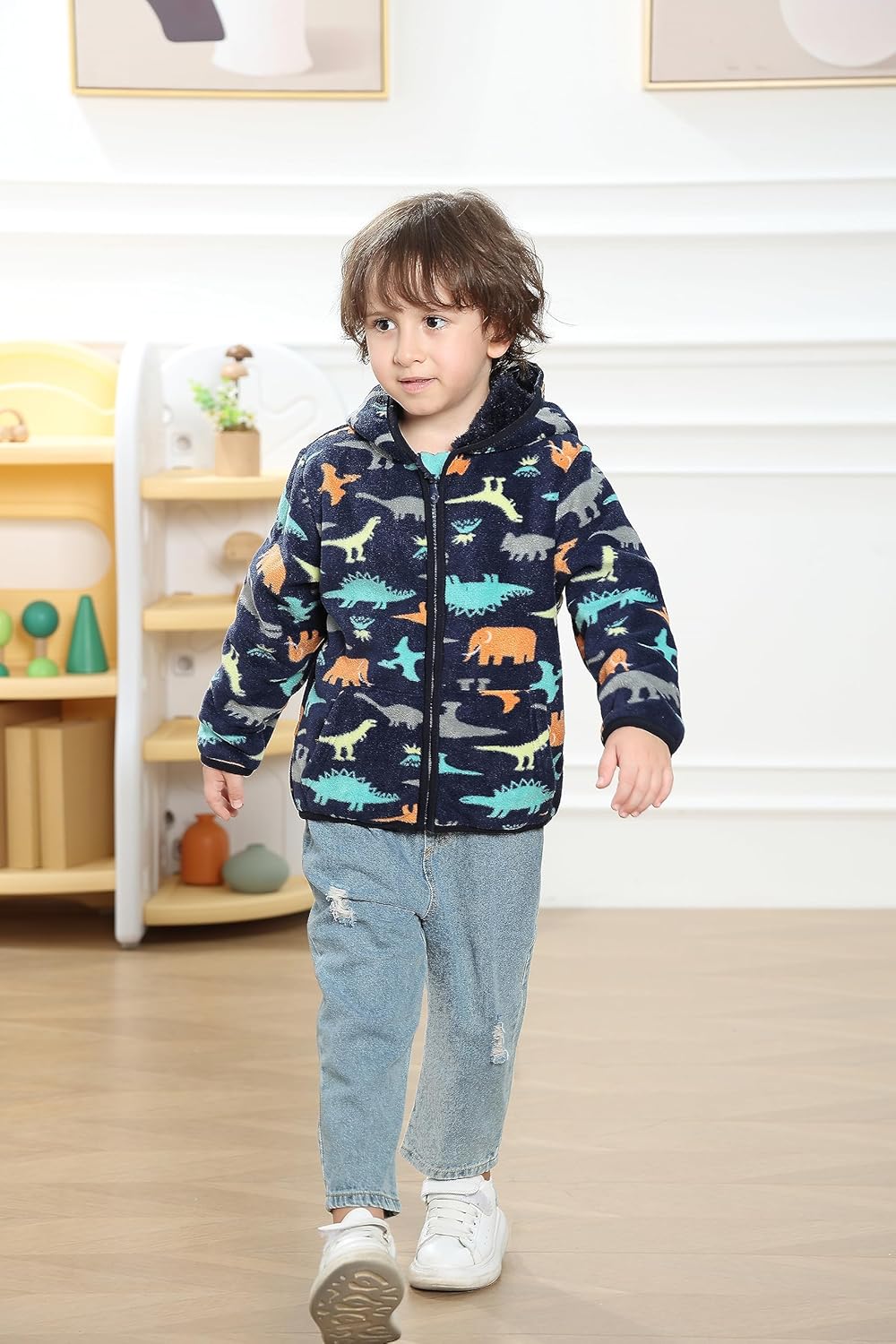 Feidoog Toddler Animal Fleece Jacket