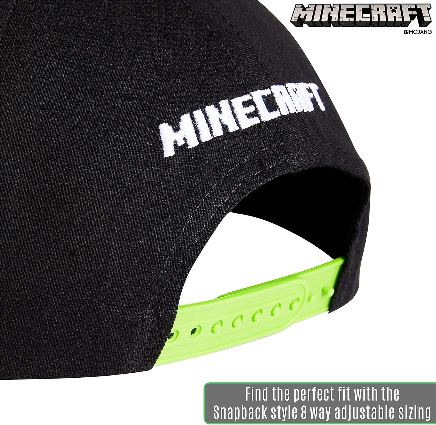 Minecraft Boys Baseball Cap with Reversible Sequin
