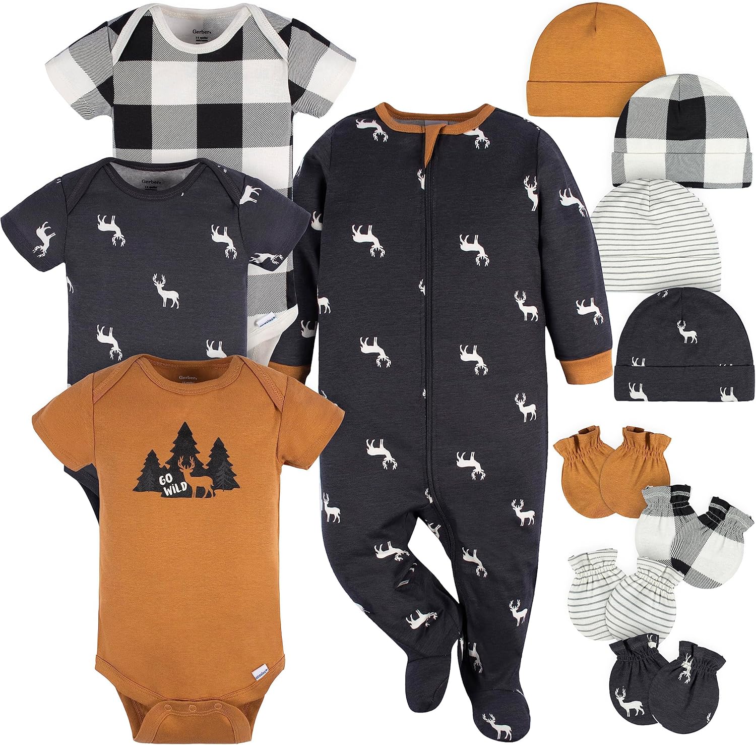 12-Piece Gerber Baby Layette Set Stylish Baby Girls Clothing Gift Set