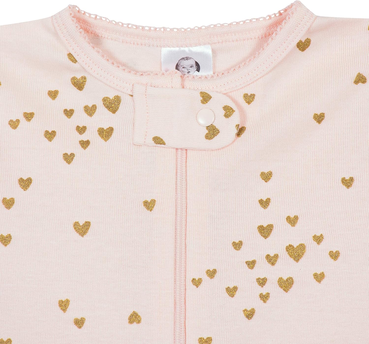 Gerber Baby Girls 2-Pack Footed Pajamas - Snug Safe