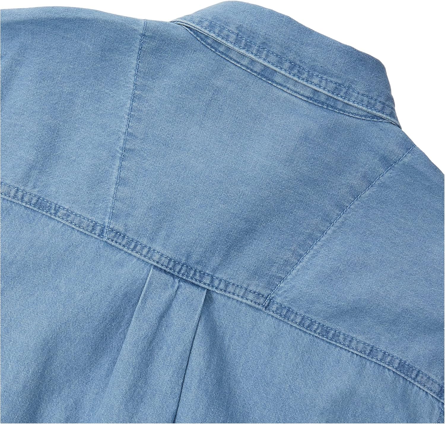 Premium Stone Wash Mens Denim Button Down Shirt