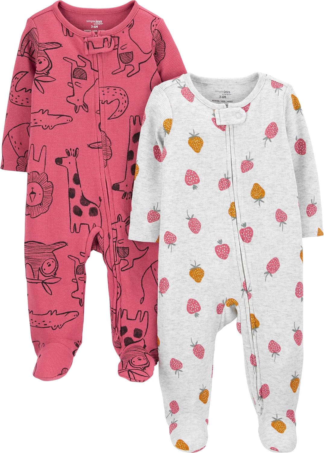 Simple Joys by Carters Baby Girls Thermal Sleepwear Set