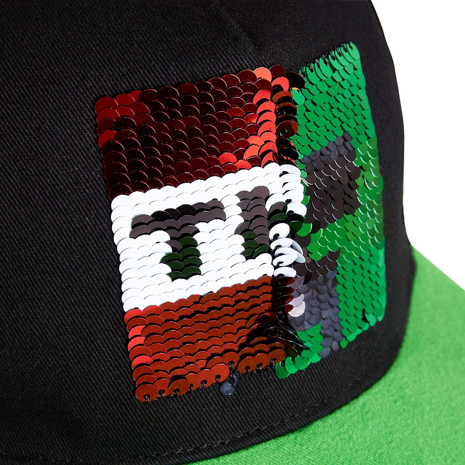 Minecraft Boys Baseball Cap with Reversible Sequin