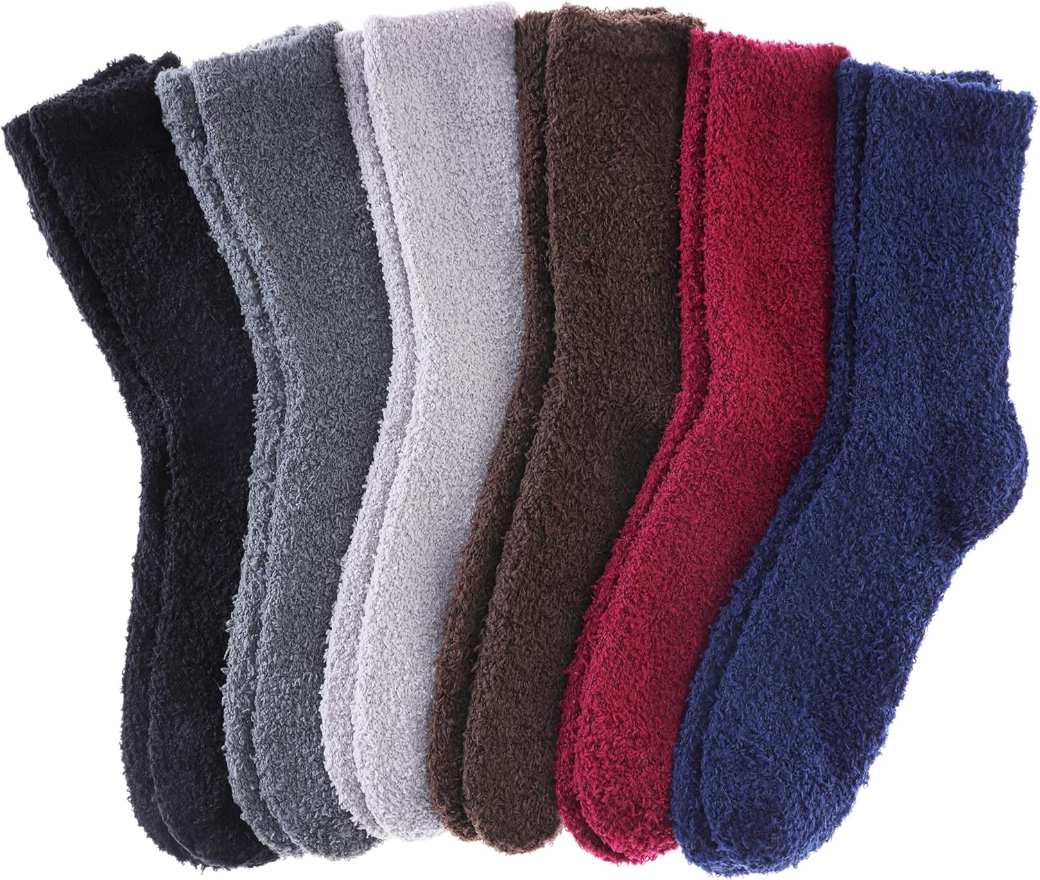 DYW Mens Warm Cozy Fuzzy Slipper Socks - Perfect for Winter