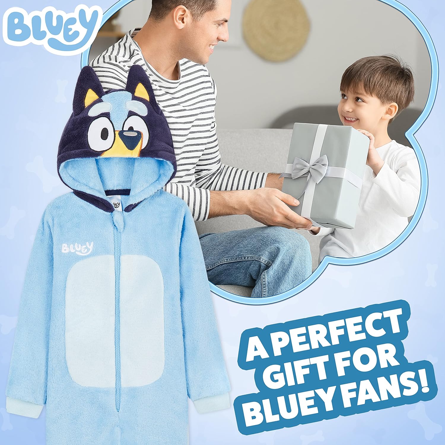 Bluey Fleece Jumpsuit for Boys