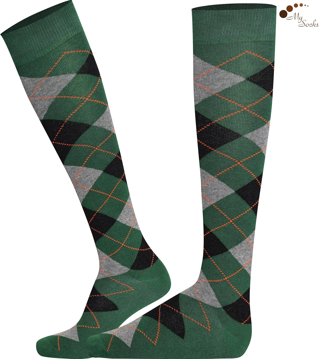 Stylish Mysocks Unisex Knee High Socks Argyle