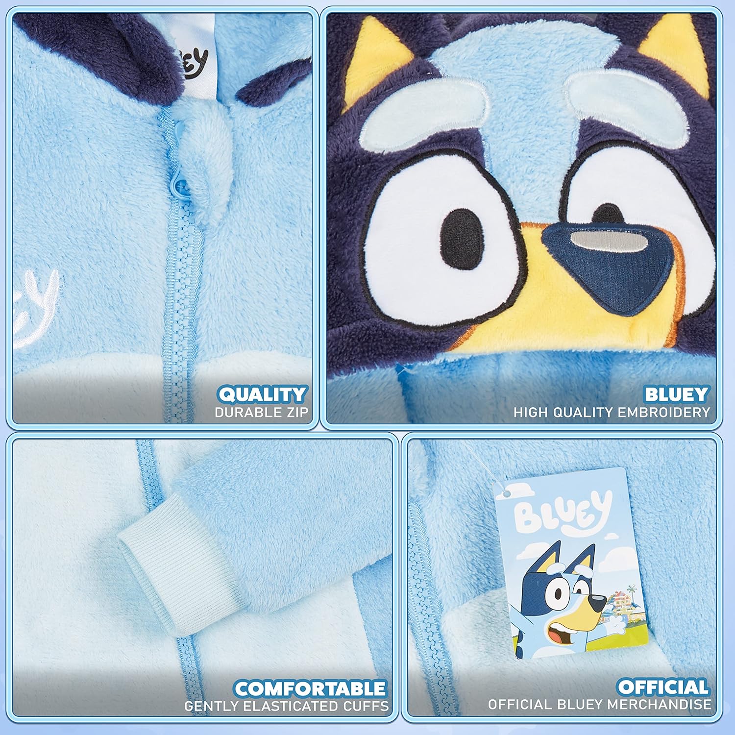 Bluey Fleece Jumpsuit for Boys
