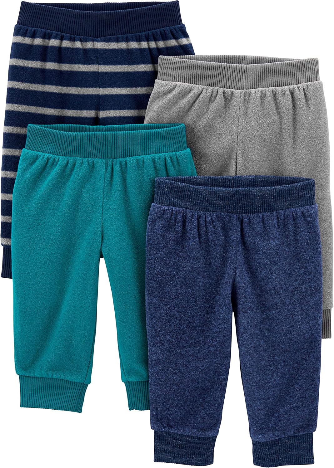4-Piece Unisex Fleece Pants for Babies