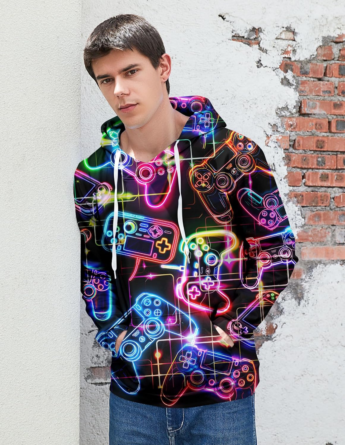Goodstoworld Unisex Cool 3D Fleece Liner Hoodie