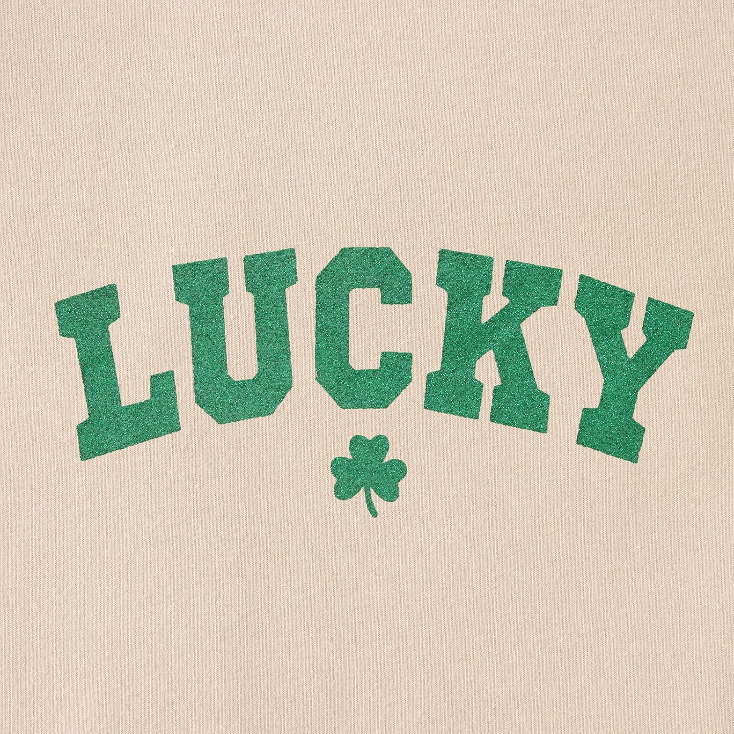 GLIGLITTR Boys Girls St Patricks Day Lucky Clover Sweatshirt