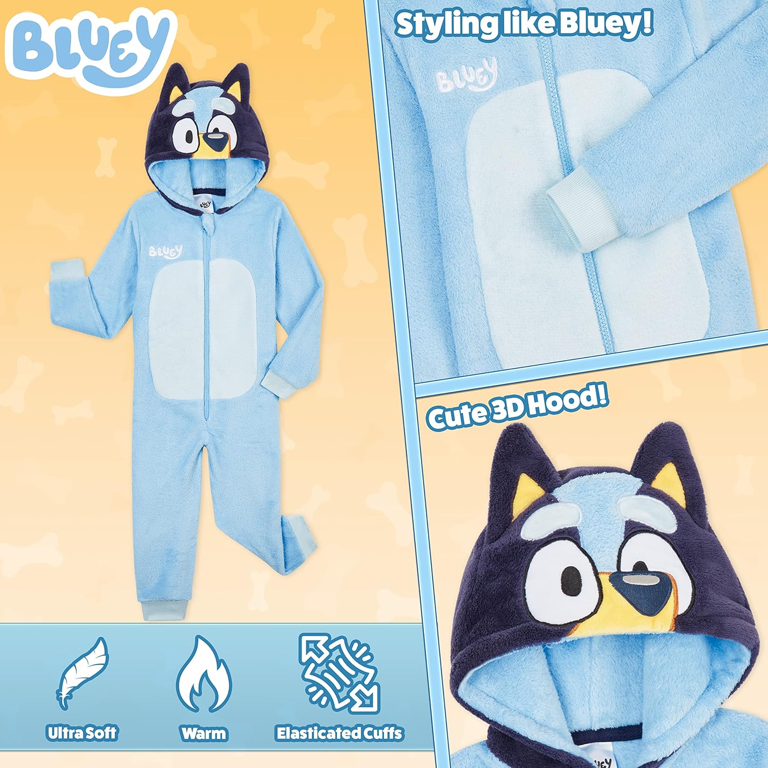 Bluey Fleece Jumpsuit for Boys