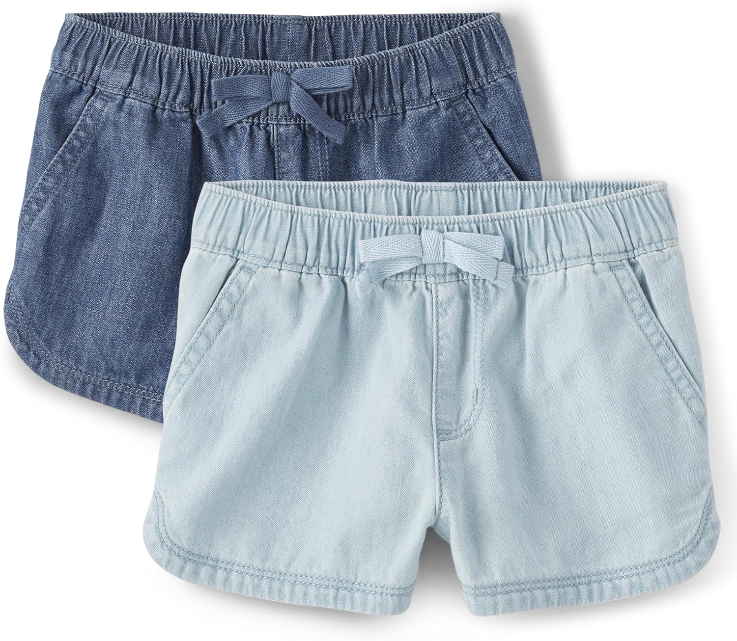 The Childrens Place - Baby Girls Chambray Shorts