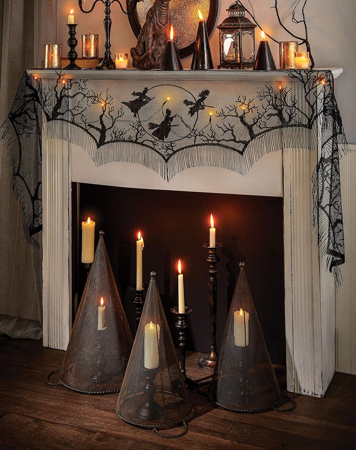 Hocus Pocus Lights Out Mantel Scarf