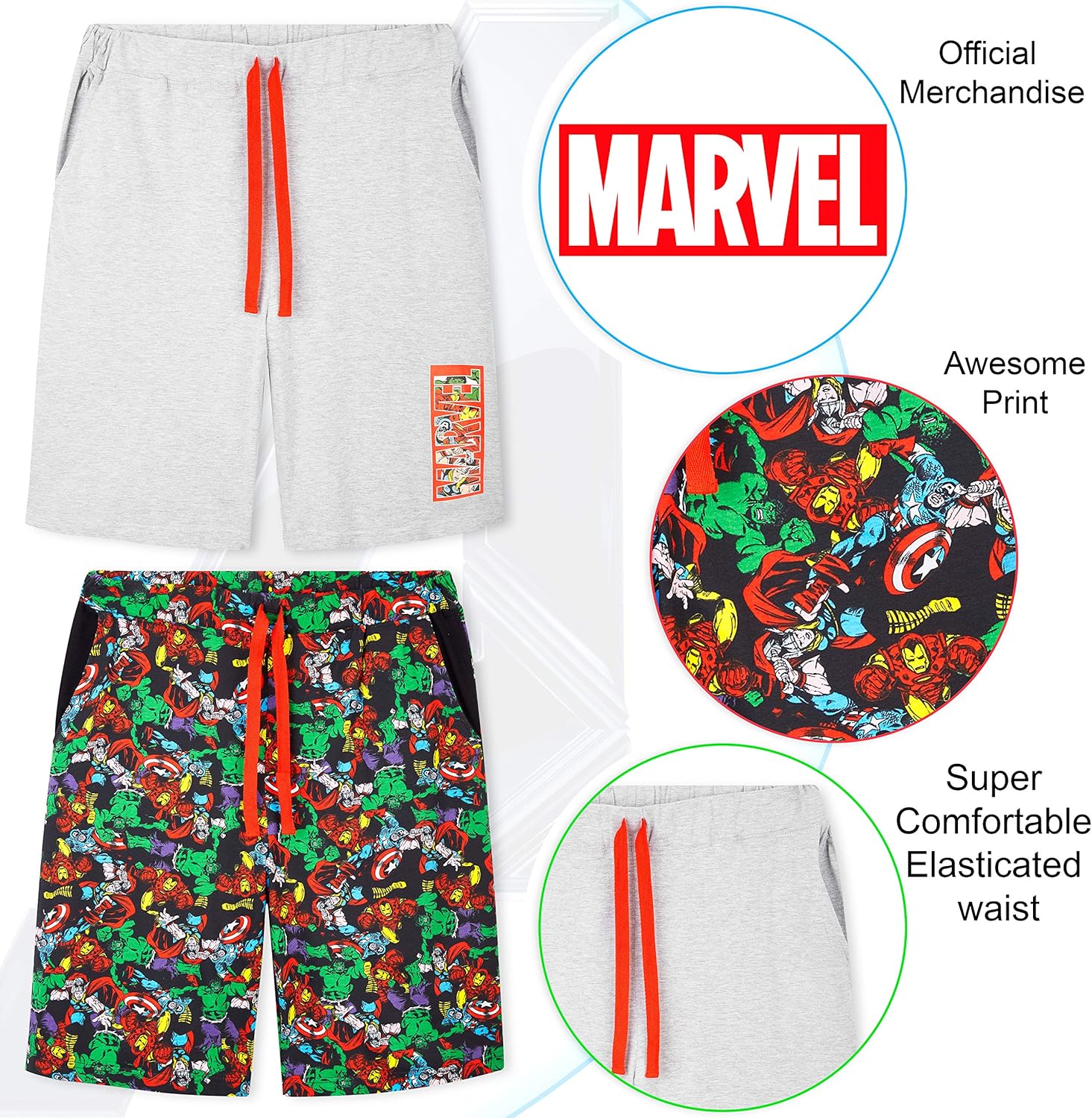 Unbeatable Offer on Marvel Men Shorts
