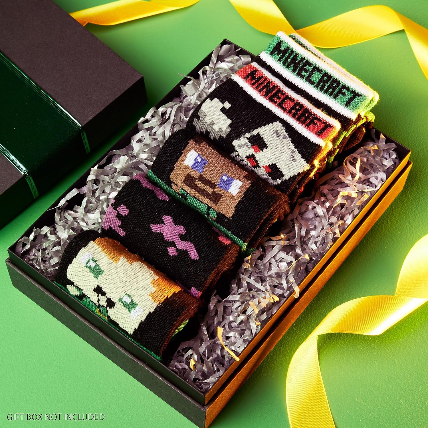 Minecraft Boys Crew Socks - Pack of 3 or 5