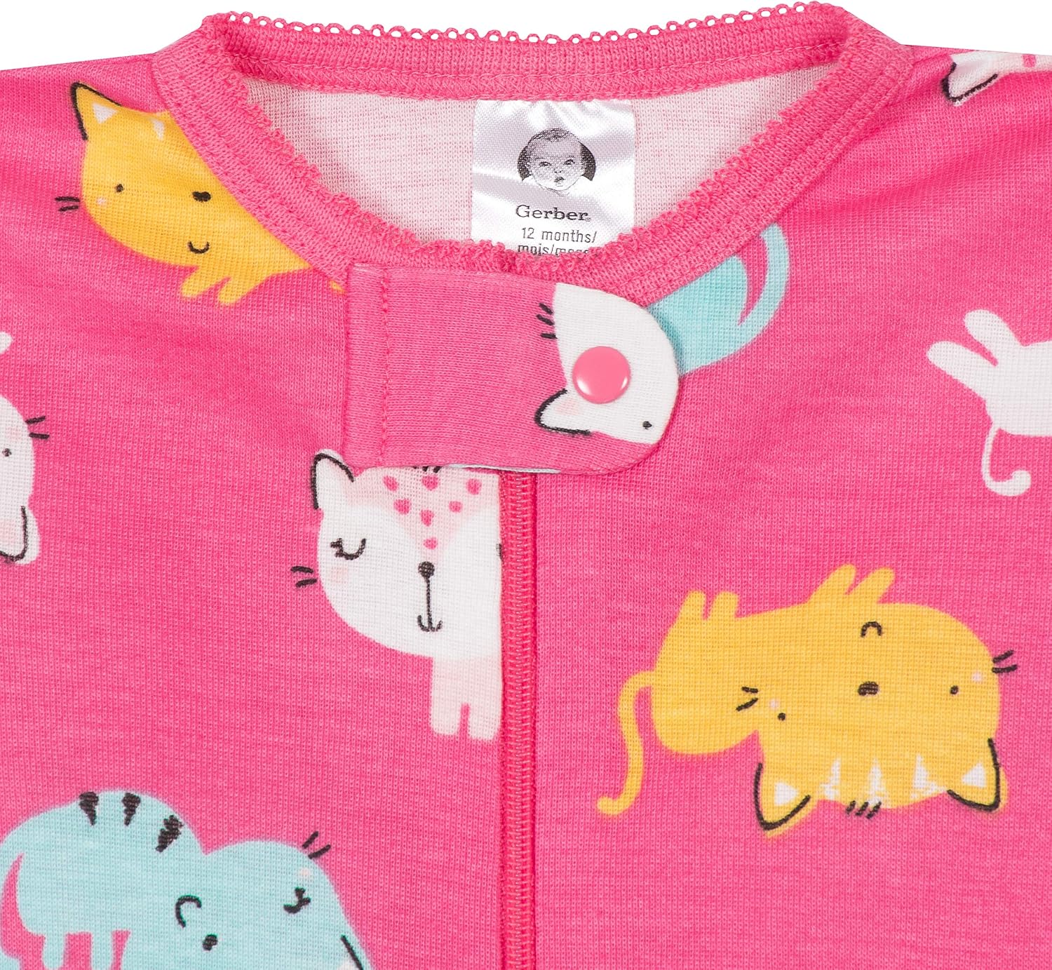 Gerber Baby Girls 4-Pack Pajamas