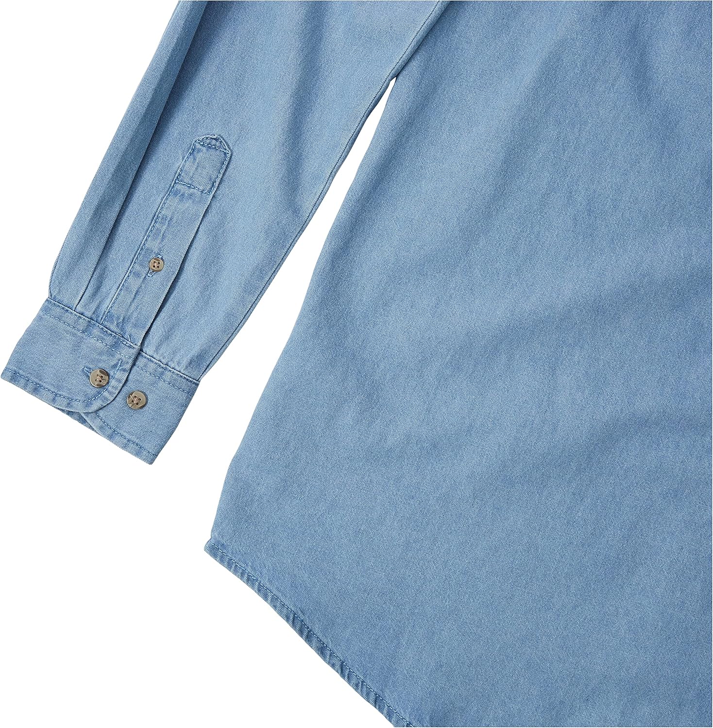 Premium Stone Wash Mens Denim Button Down Shirt
