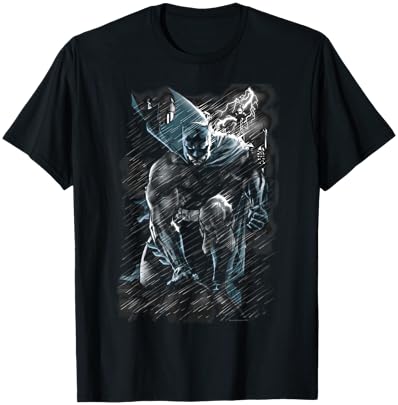 DC Batman The Dark Knight In The Rain T-Shirt